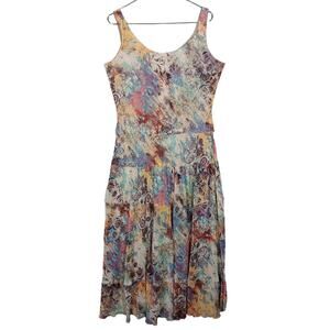 Black Label By Evan Picone Dress Sheer Material Fully Lined SIze 16 Multicolor